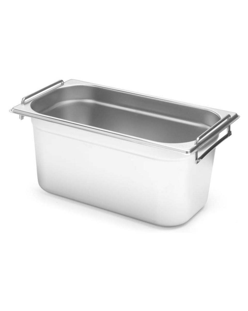 Bac gastronorme - 1/3 GN - inox - 15 cm - Anses - Budget Line - Hendi - 817445