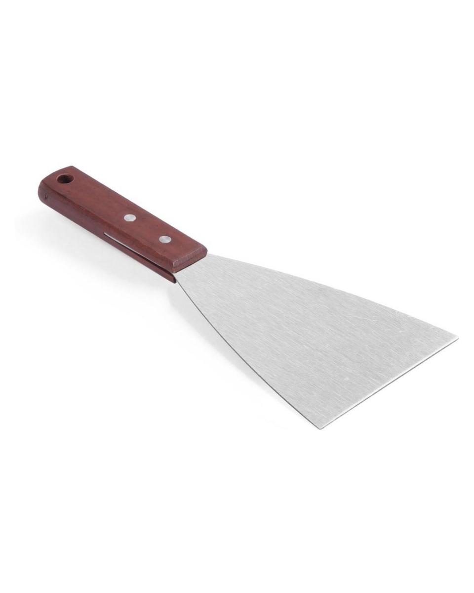 Couteau assiette - 25,1 cm - Manche bois - Inox - Hendi - 855119
