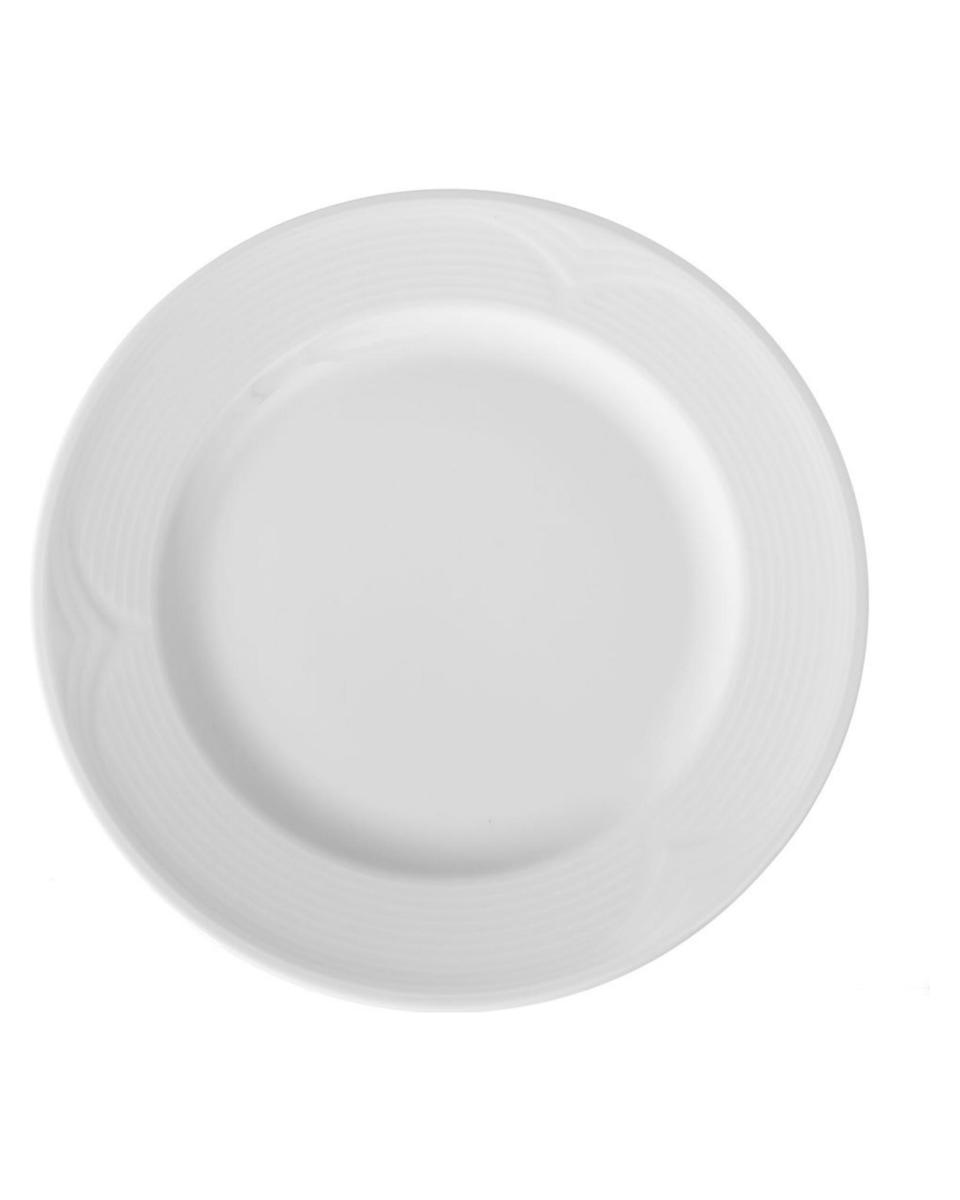 Assiette plate - 6 pièces - Porcelaine - 30 CM - Hendi - 794357