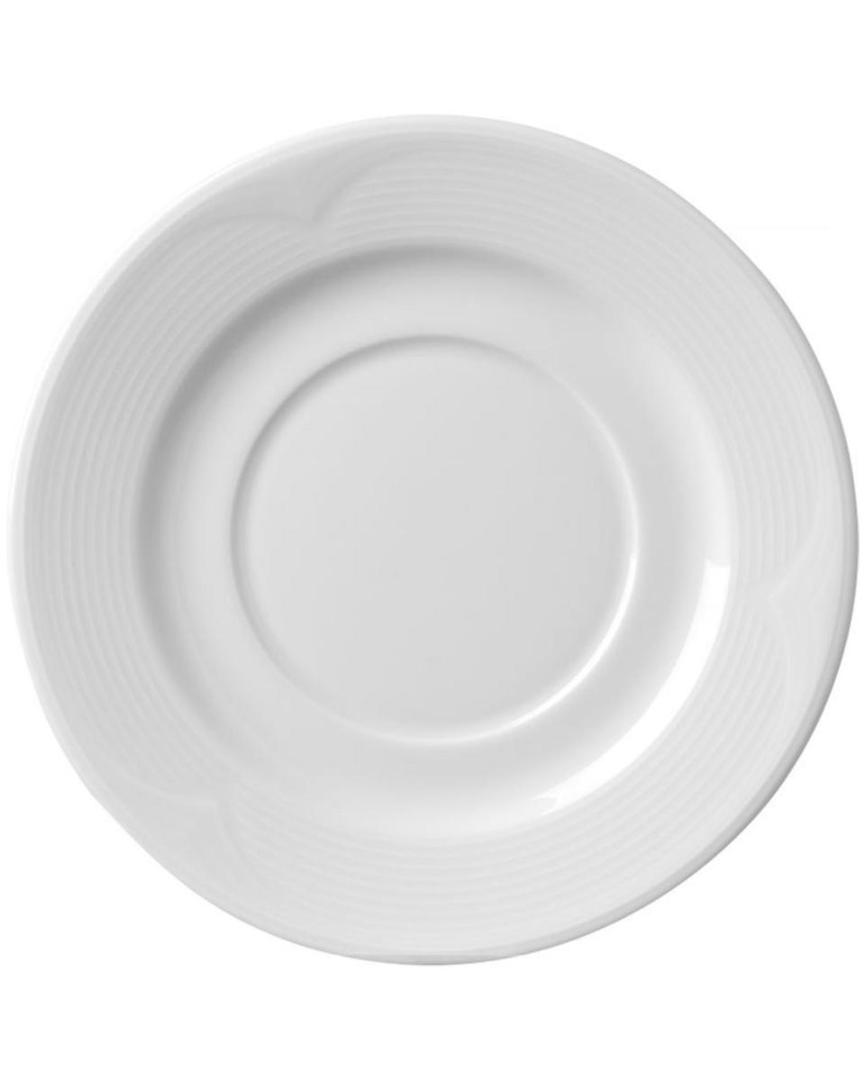 Plat pour bol à soupe - 12 pièces - Porcelaine - 19 CM - Hendi - 794456