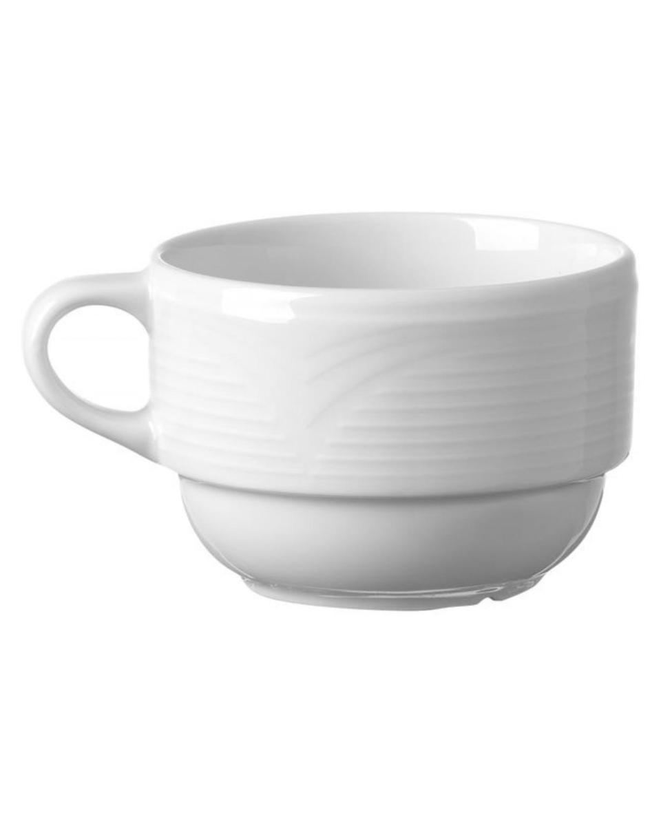Tasse à cappuccino - 12 pièces - Saturne - Porcelaine - 8,7 CM - Hendi - 794487
