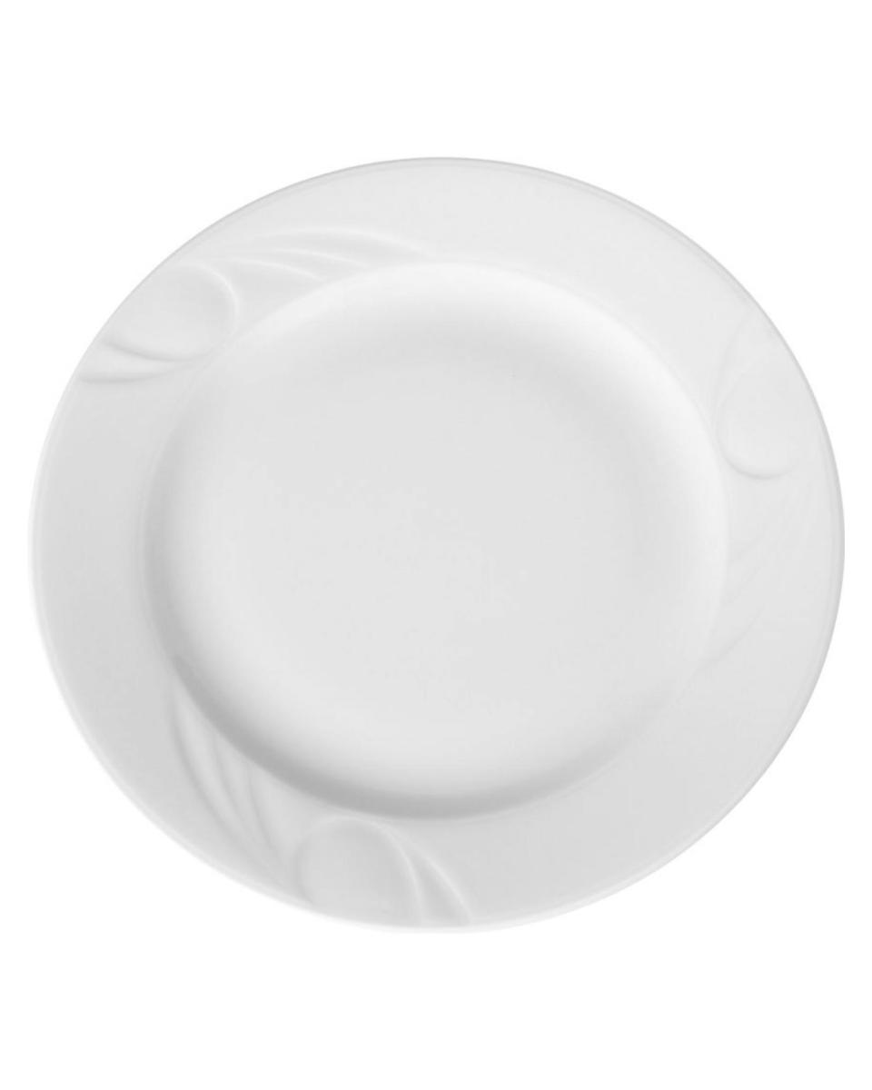 Assiette Plate - 12 pièces - Porcelaine - Ø20 CM - Hendi - 795309