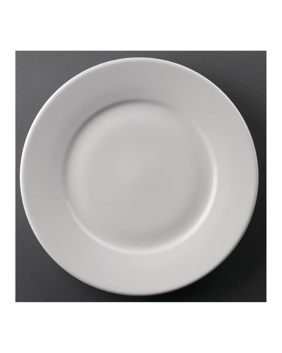 Assiette - 12 pièces - Ø 25,4 x H 2,9 CM - Porcelaine - Olympia - CC209