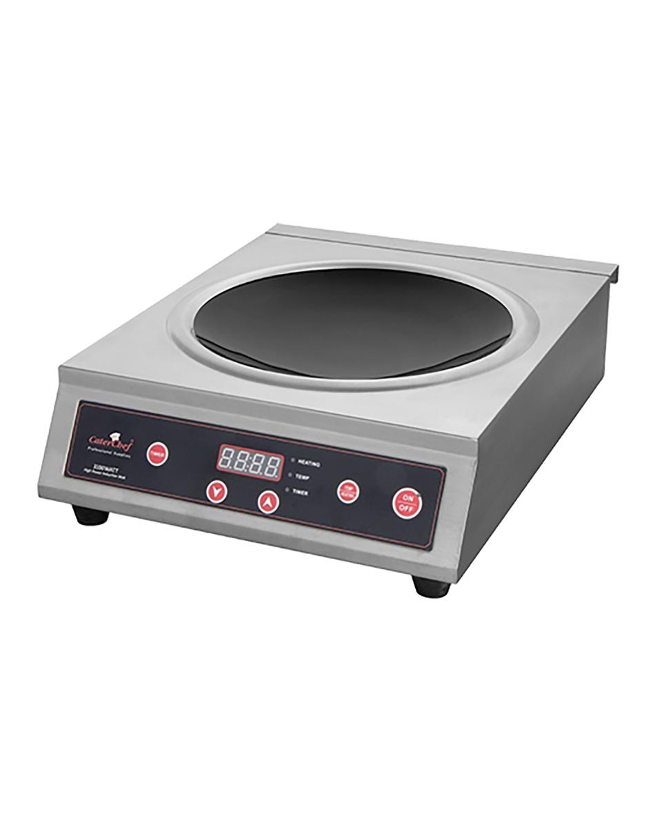 Cuisinière - H 12.7 x 34 x 44.5 CM - 6.5 KG - Ø29 CM - 220 - 240 V - 3100 W - Inox - +60°C / +240°C - Induction - Cater chef -