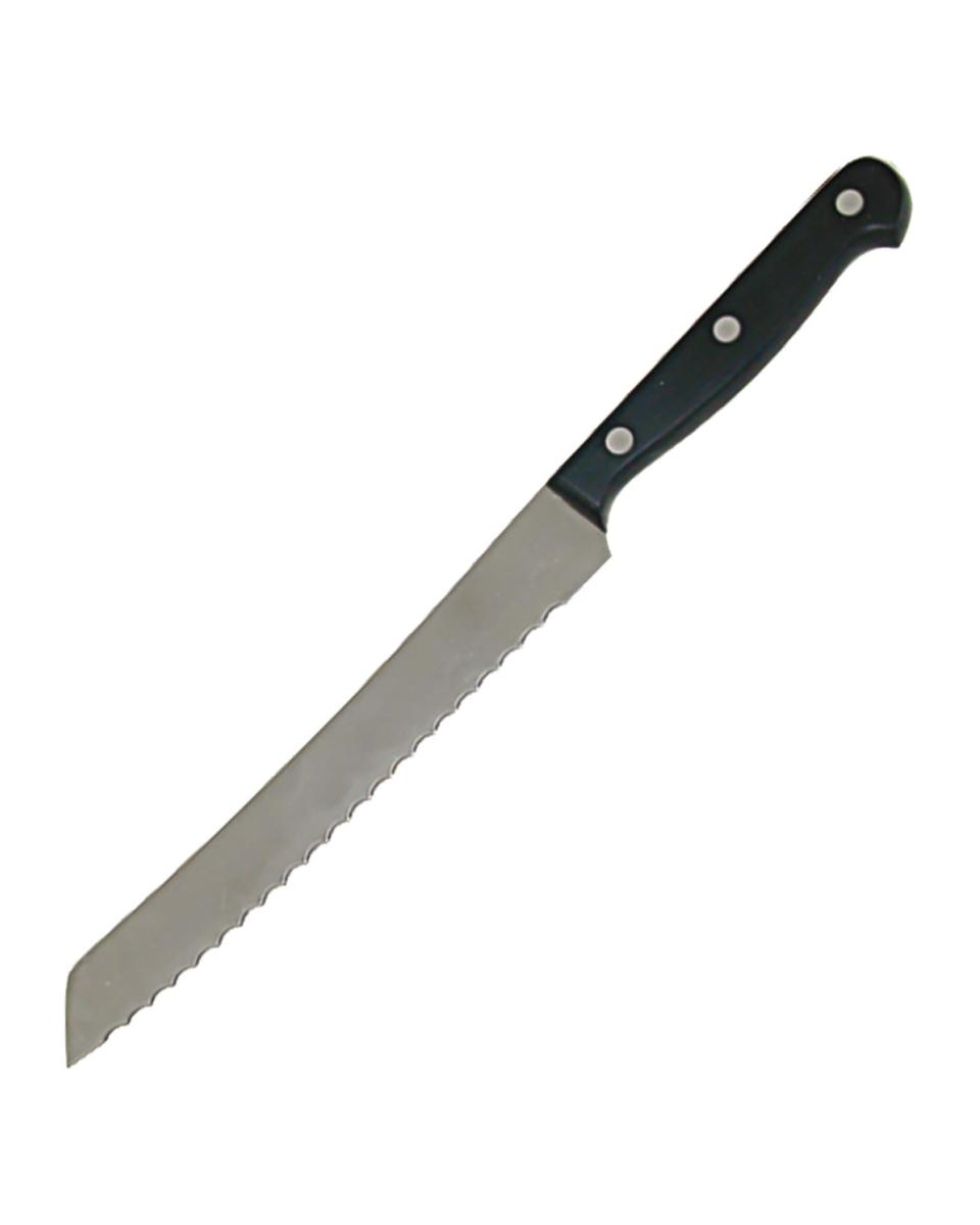 Couteau à pain - 20 CM - Noir - Promoline