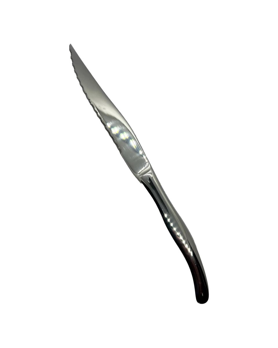 Couteau à steak - 23 CM - Manche en acier inoxydable - Chuletero - G-Tableware - 6 pièces - G-line