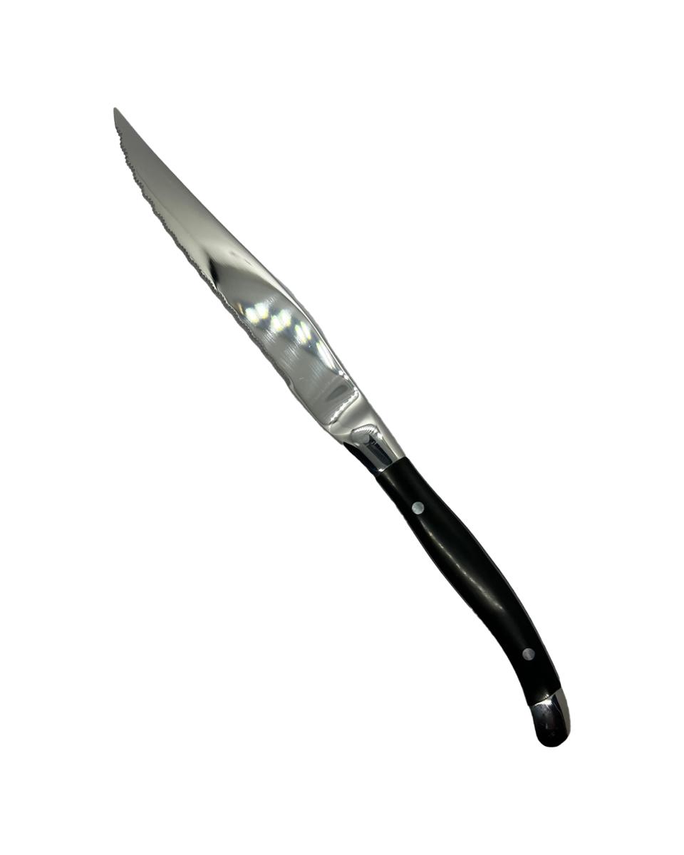 Couteau à steak - 23,2 CM - Manche Noir - Chuletero - G-Tableware - 6 pièces - G-line
