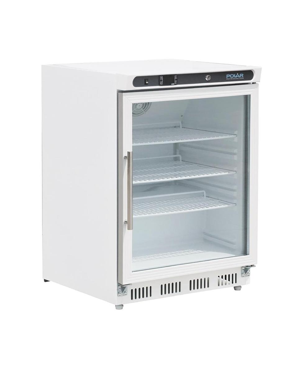 Réfrigérateur porte vitrée - 150 Litre - 1 porte - H 85 x 60 x 60 CM - 230 V - Polar - CD086