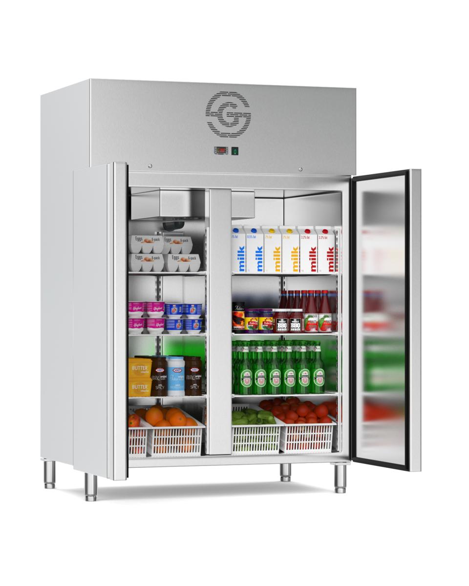 Réfrigérateur Restauration - 1400 Litres - Greenline - 2 portes - 2/1 GN