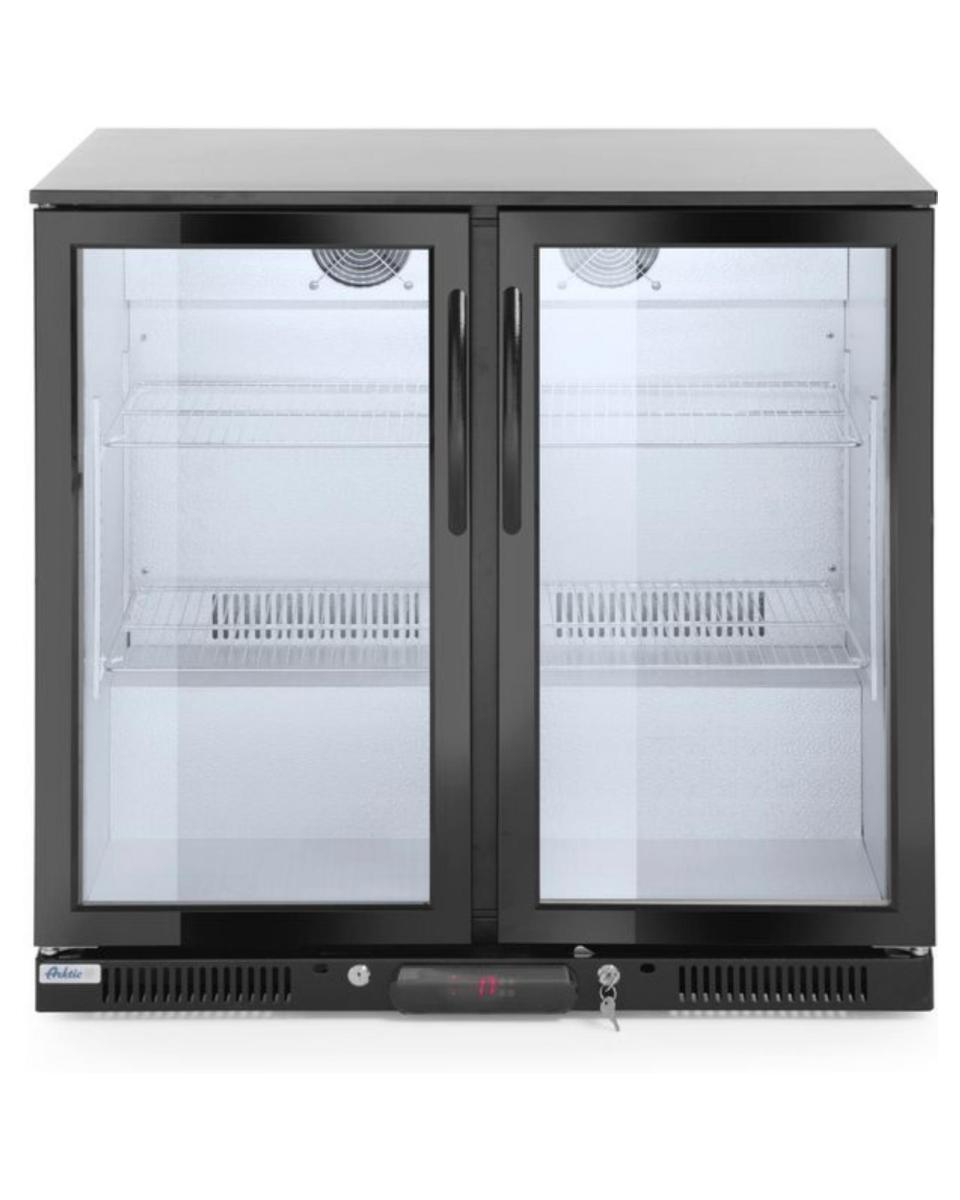 Réfrigérateur vitrine - 228 litres - 2 portes - Hendi - 235829