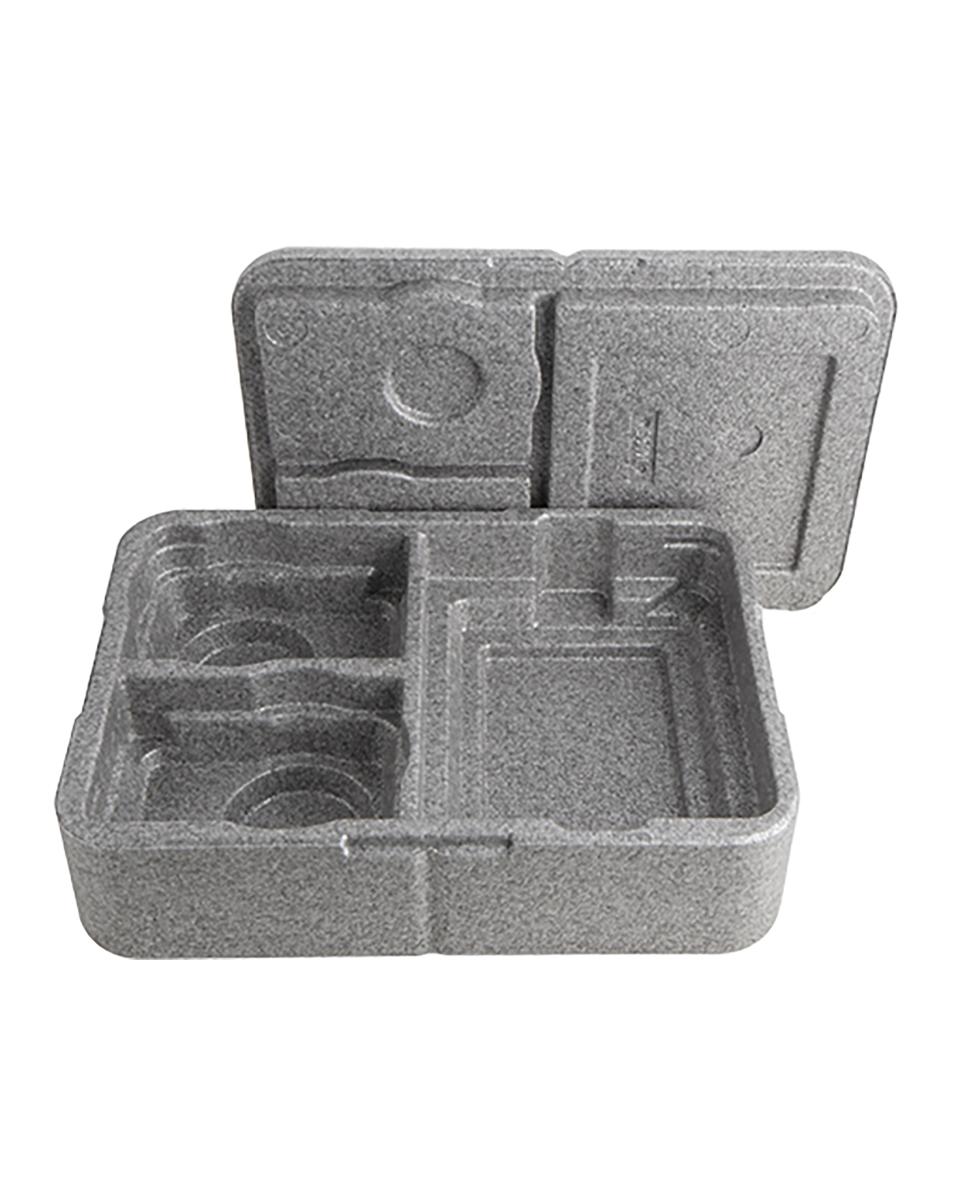 Boîte à dîner Basic - H 13,8 x 40 x 29 CM - 0,58 KG - Polypropylène - Gris - Thermo Future Box - 235200