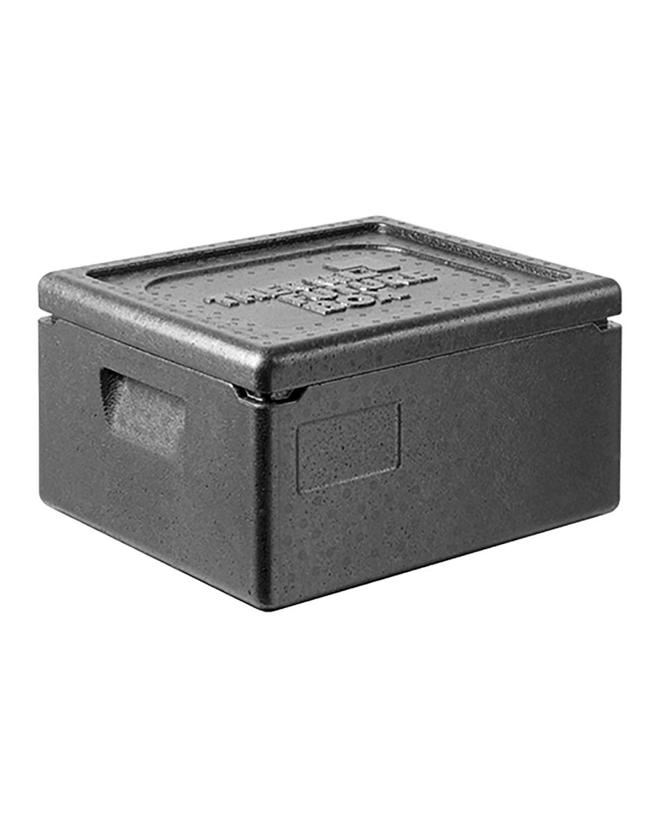Thermobox - 1/2 GN - 15 Litre - H 23 x 39 x 33 CM - Polypropylène - Noir - Thermo Future Box - 235102