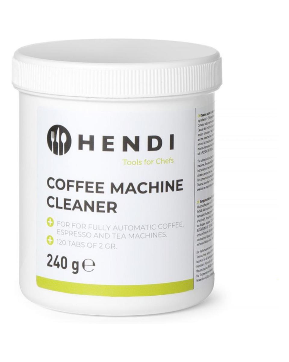 Pastilles de nettoyage pour machine à café - 12 pièces - Hendi - 976739