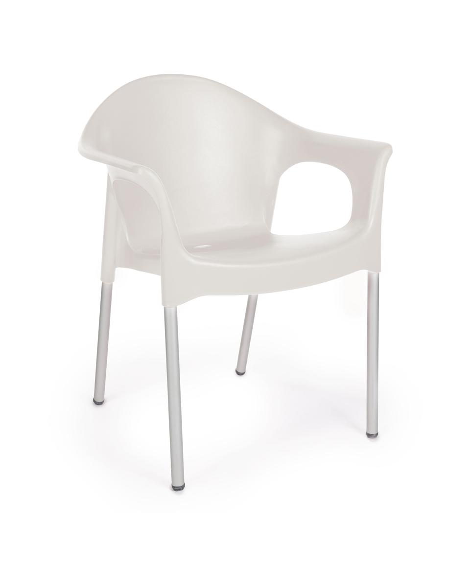 Chaise de terrasse - Zazi - Blanc - Promoline