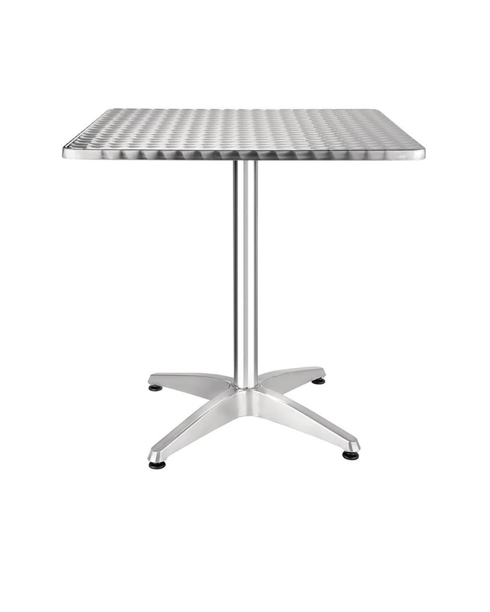 Table - H 72 x 70 x 70 CM - Inox/Aluminium - Bolero - CG834