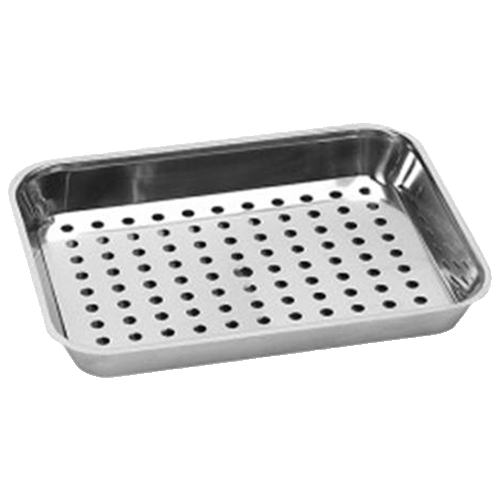 Plateau d'égouttage avec grille en acier inoxydable