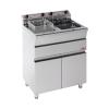 Friteuse - H 90 x 62 x 58 CM - 40 KG - 220 - 240 - Sans - Prise V - 3450 W - Inox - 9 Litre - Electrique - Stilfer - 527309