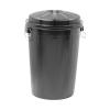 Poubelle - H 73 CM - 3.614 KG - Ø49.5 CM - Noir - 95 litres - Denox - 600052