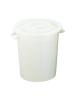 Conteneur alimentaire - H 64 CM - 5 KG - Ø46.5 CM - polyéthylène - Blanc - 75 Litre - Standard - 956002