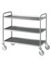 Chariot de service - 3 niveaux - Inox - Diamant - CR3/100B