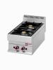 Cuisinière à gaz - 2 feux - Modèle de table - Diamant - G65/2F4T