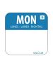 Etiquettes jour - Dissolvable - Lundi - 1000 pièces - 2.54 CM - Vogue - U777