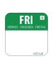 Etiquettes jour - Dissolvables - Friday - 1000 pièces - 2.54 CM - Vogue - U781