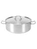 Cocotte Basse - H 8 CM - 1 055 KG - Ø20 CM - Acier Inoxydable 18/10 - 2,5 Litre - Standard - Pujadas - 720026