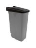 Conteneur à déchets - H 88 x 42 x 57 CM - 4,1 KG - Polypropylène - Noir - 110 litres - Denox - 600094