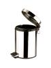Poubelle à pédale - H 28 CM - 1 KG - Ø20 CM - inox - 5 L - 861601