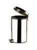 Poubelle à pédale - H 39 CM - 1,7 KG - Ø25 CM - acier inoxydable - 12 litres - 861602