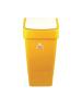 Poubelle - Couvercle basculant - Jaune - H 71 x 33 x 32 CM - Polypropylène - Scot Young - CC080