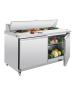 Saladette - 527 Litre - 2 portes - H 109,7 x 155,5 x 76 CM - 230 V - Inox - Polaire - GD883