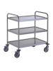 Chariot de service - 3 niveaux - inox - Tournus - GL886