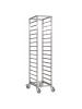 Regaalwagen - 1/1 GN - 18 étages - H 180 x 38 x 55 CM - Inox - Gastro M - DS457