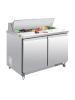 Saladette - 1/1 GN - 405 Litre - 2 portes - H 109,7 x 122,5 x 76 CM - 230 V - Inox - Polaire - GD882
