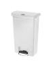 Poubelle à pédale - 50 Litres - Blanc - H 72 x 52,7 x 34,3 CM - Rubbermaid - CW586