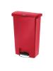 Poubelle à pédale - 50 Litres - Rouge - H 71,9 x 45,7 x 29,2 CM - Résine Polyéthylène - Rubbermaid - GL026