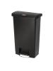 Poubelle à pédale - 50 Litres - Noir - H 71,9 x 45,7 x 29,2 CM - Résine Polyéthylène - Rubbermaid - GL028