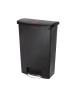 Poubelle à pédale - 90 Litre - Noir - H 82,6 x 57 x 35,3 CM - Résine polyéthylène - Rubbermaid - GL040