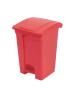 Poubelle - 45 Litres - Rouge - H 60 x 40,5 x 39,5 CM - Polypropylène - Jantex - DC708