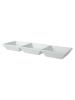 Schaal - 3 vaks - H 3.5 x 12 x 37 CM - 4 Stuks - Porselein - Palmer - Fancy Ivory - 502781