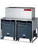 Bacs de stockage - 2 x 108 KG - Sur roulettes - Diamant - DROLBIN/50-90