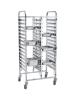Chariot à étagères - Double - 30 x 1/1 GN - H 173 x 55 x 74 CM - Hendi - 810576