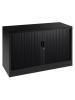 Armoire à portes roulantes - Noir - H 69 x 120 x 43 CM - Proflight