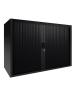 Armoire à portes roulantes - Noir - H 72,5 x 120 x 43 CM - Proflight