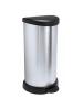 Poubelle à pédale - 40 litres - Argent/Noir - Curver - Decobin - 516840