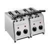 Tosti Apparaat - H 30 x 37 x 30 CM - 8 KG - 220 - 240 V - 2400 W - RVS - MilanToast - 420004