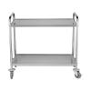 Chariot de service - H 94 x 92,2 x 60,2 CM - 10 KG - Inox - Caterchef - 535001