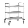 Chariot de service - H 101,5 x 98 x 58 CM - 17 KG - Inox 18/10 - Pujadas - 898436